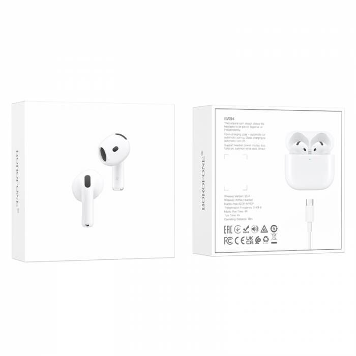 Гарнитура беспроводная 'Borofone' BW94, Bluetooth, белый