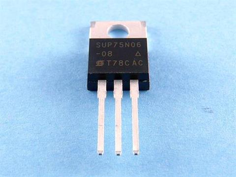 Транзистор имп. 75N06 (SUP) TO220 (N, 75A 60V, MOSFET)