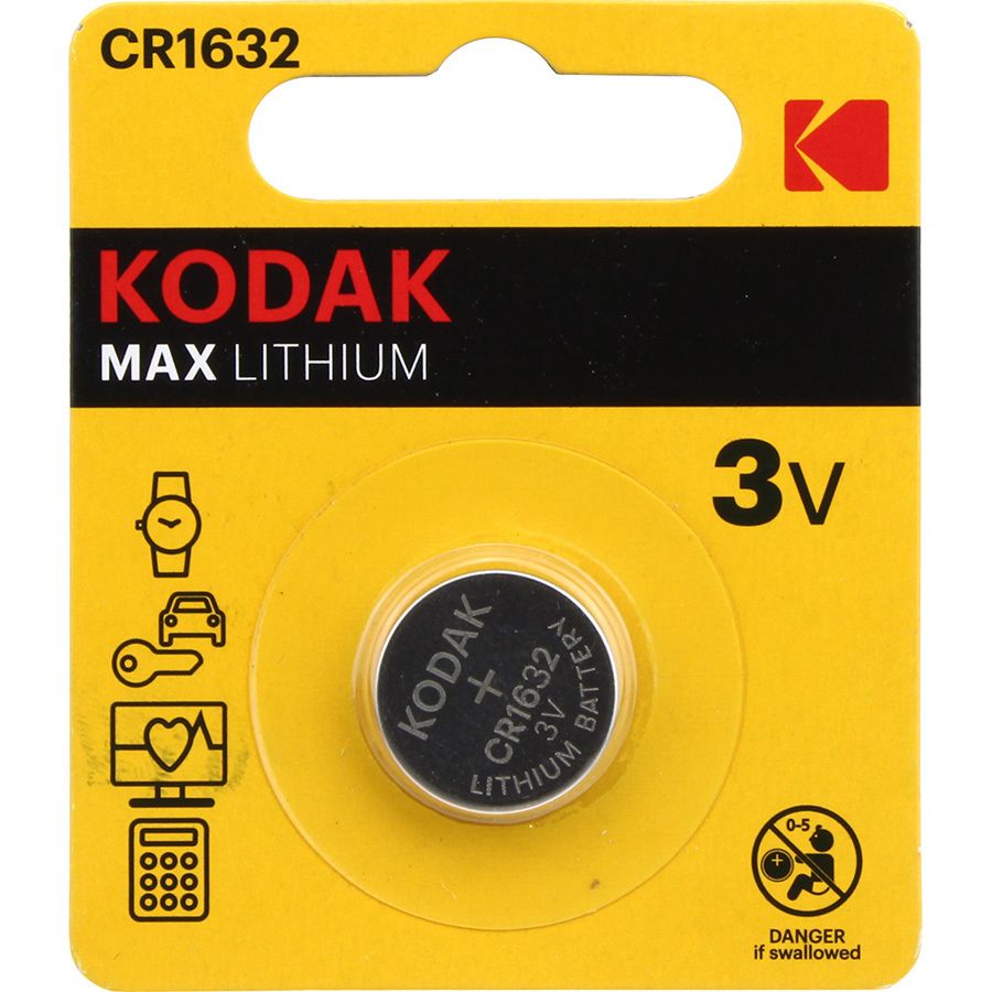 Элемент питания Kodak MAX CR1632 3V 1шт