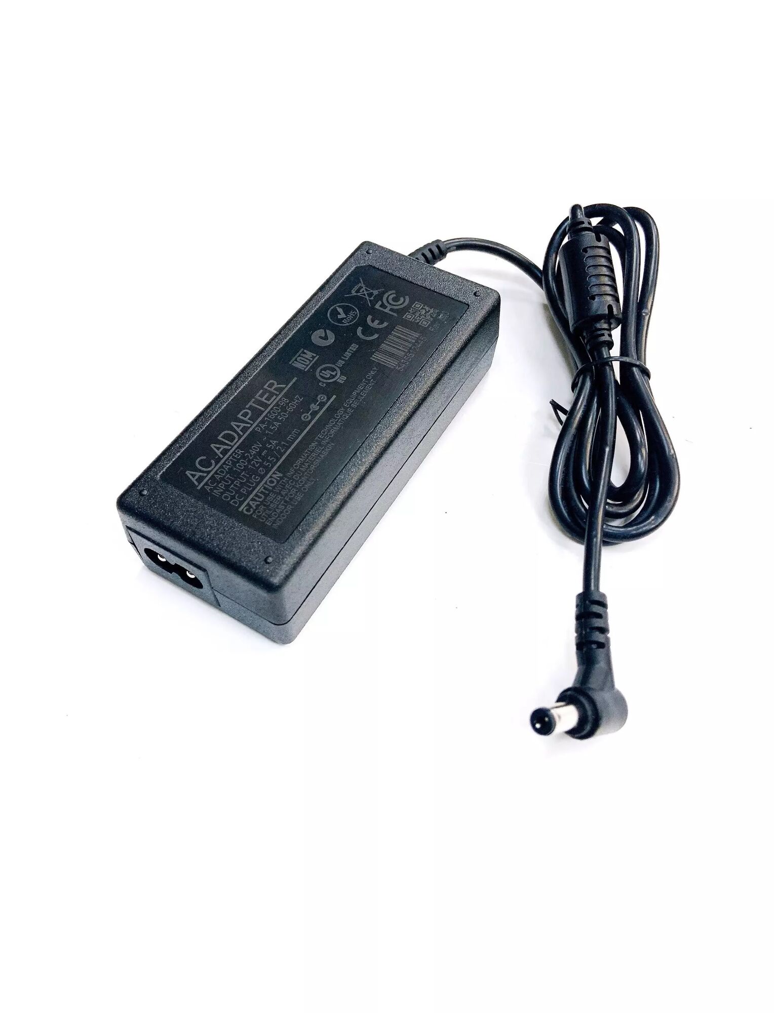 Блок питания импульсный 12V, 5,0А, 60Вт (шт.2,1х5,5мм.,гн.C7, 2pin, без сет. шнура) AC-N313-V2