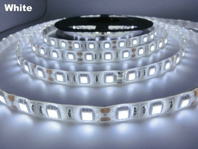Лента светодиодная SMD5050, IP65, 60LED, белый, 14,4W/метр,12V, 5500-6000К влагозащищенная 10см