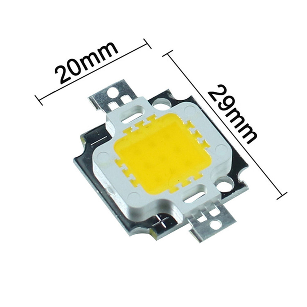 Светодиод 9-12V 10W ТЕПЛЫЙ БЕЛЫЙ  900mA 3000-3500К