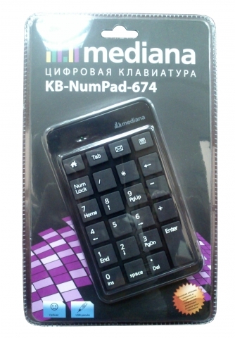 Цифровой блок клавиатуры Mediana KB-NumPad-674 black USB