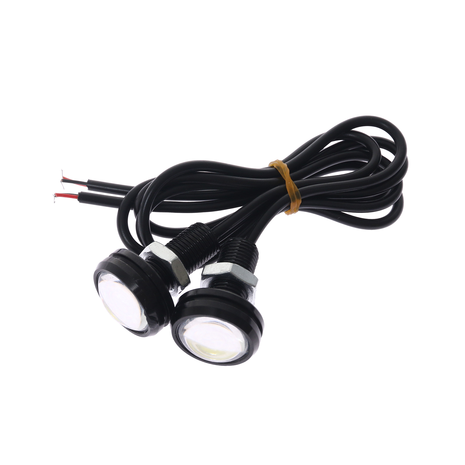 Фары светодиодные ходовые огни, 12V, 1,5Вт, 1 LED, 25*35*25мм, 5000К, белый, TORSO, набор 2шт.