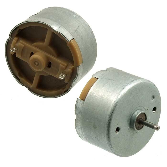 Двигатель DC6V (1.5-7.2V, D/H-32/34мм, D/Lвала-2/8мм) 0.48W R500-14415 (3800-3140 об/мин)
