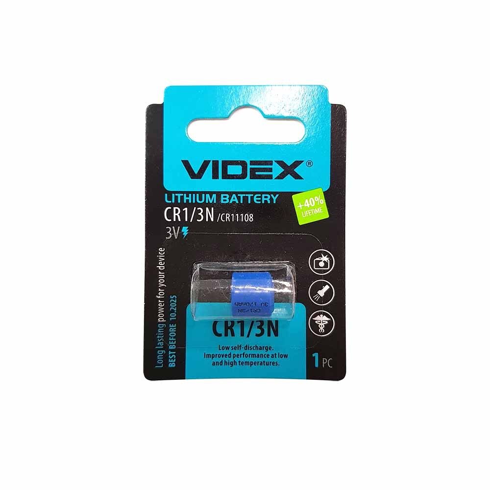 Элемент питания  CR1/3N VIDEX Lithium (для фотоаппаратов, прицелов и т.п.) BL-1