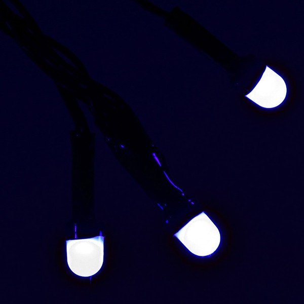 Гирлянда 'Метражная' Полусфера 7м нить темная, LED-50-220V, контр. 8 р. БЕЛЫЙ