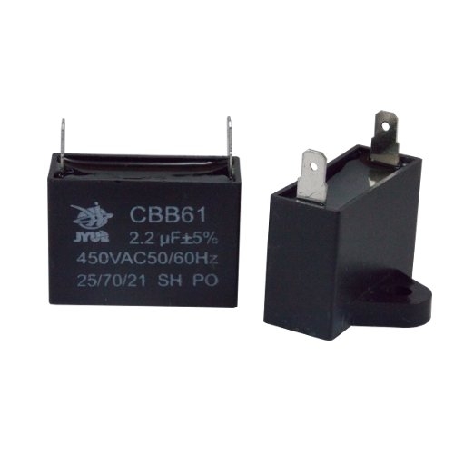 Конденсатор CBB-61 2,2*450 мкф/в  50Hz 37*15*25мм пусковой, клеммы