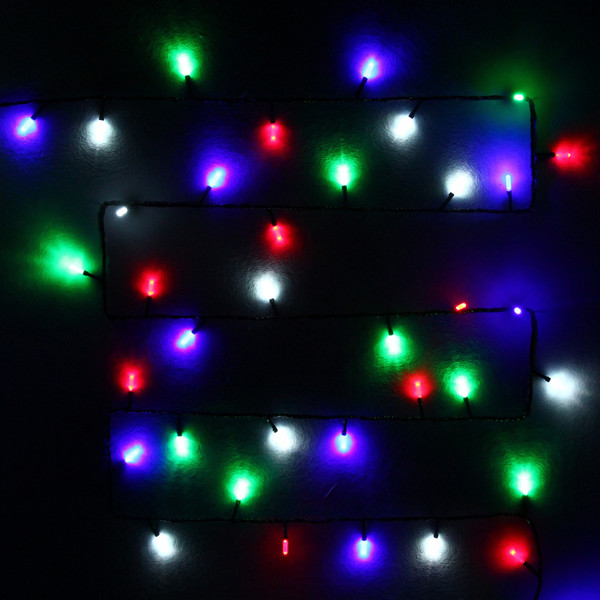 Гирлянда 'Метражная' Премиум 13м нить темная, LED-140-220V, контр. 8 р. МУЛЬТИ