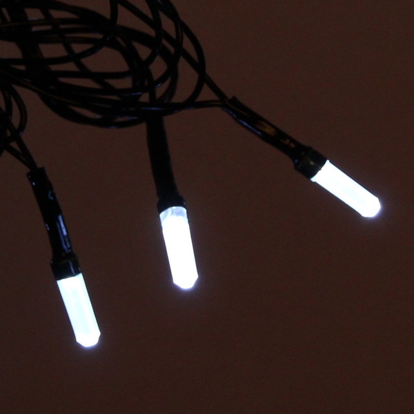 Гирлянда 'Метражная' Премиум 9,5м нить темная, LED-100-220V, контр. 8 р. БЕЛЫЙ