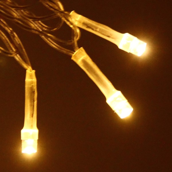 Гирлянда 'Занавес' Ш:3м В:2,5м нить силикон, LED-480-220V, контр. 8 р, ТЕПЛЫЙ БЕЛЫЙ