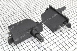 Кнопка без фиксации KDN-101 прямоуг. 2 pin, вертик, на замыкание 2A 250V