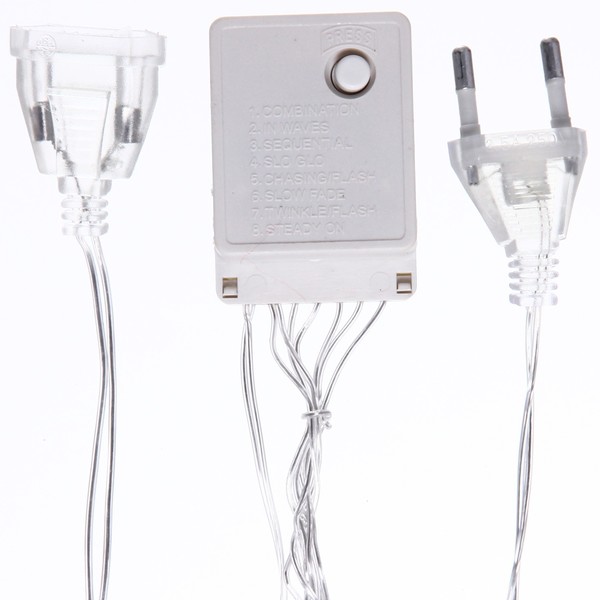 Гирлянда 'Занавес' Ш:3м В:2,5м нить силикон, LED-480-220V, контр. 8 р, МУЛЬТИ