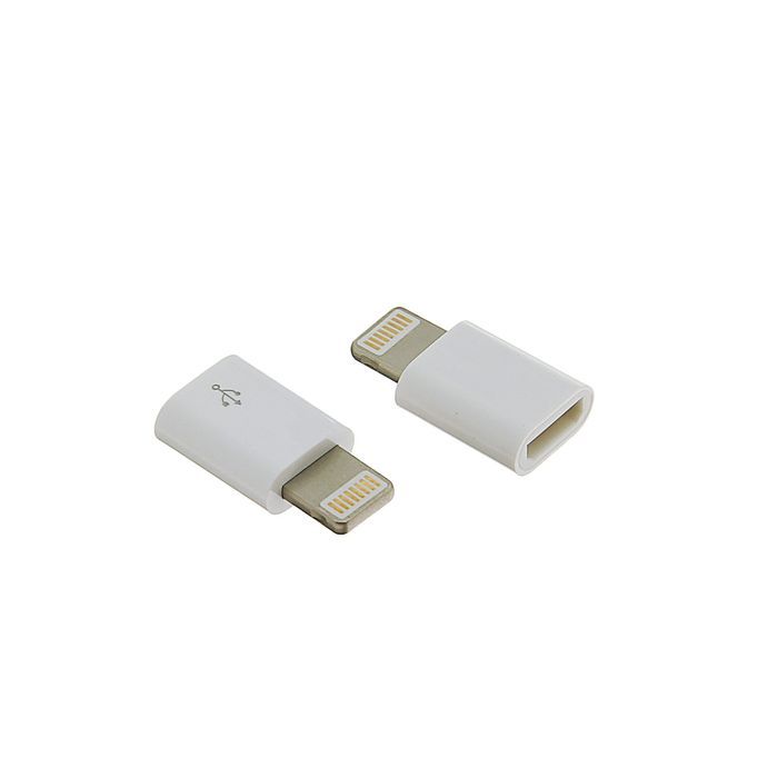 Переходник шт.IPhone-Lightning - гн.microUSB 
