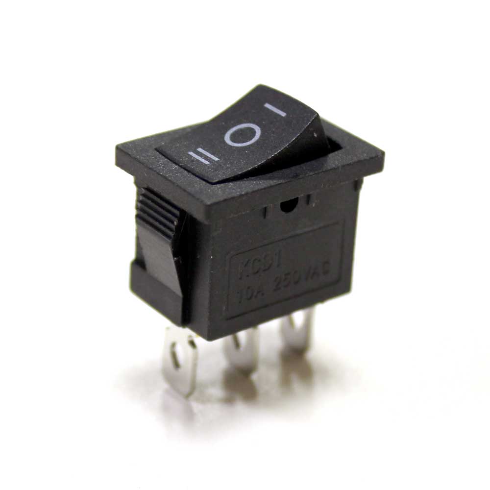 Переключатель без подсветки MRS-103A 3pin 250V 6А on-off-on 20*13мм прямоуг.