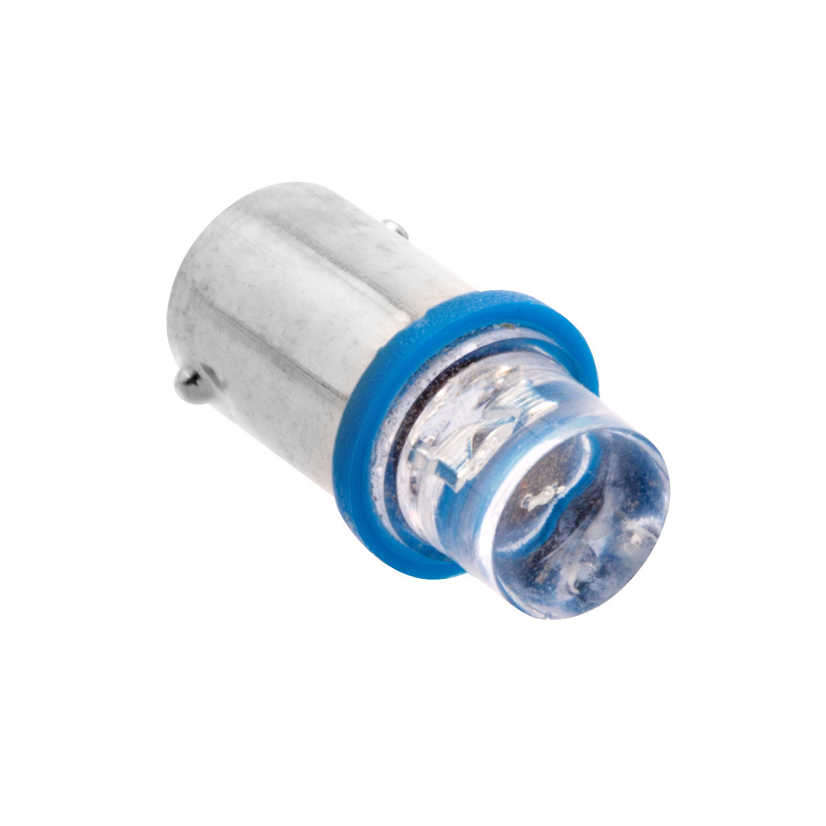 Автолампа светодиодная Т8,5 (BA9s) СИНЯЯ конус (с цоколем) 12v