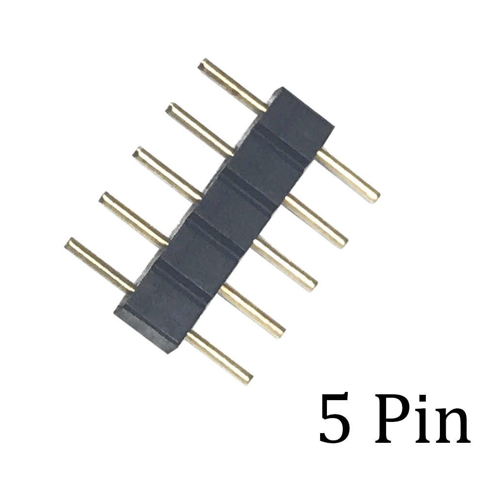 Коннектор для СЛ 12мм 5pin папа-папа игла RGBW