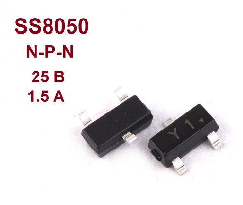 Транзистор имп. SS8050 =2SC8050 =KTC8050 1,5A 25V  n-p-n SOT-23