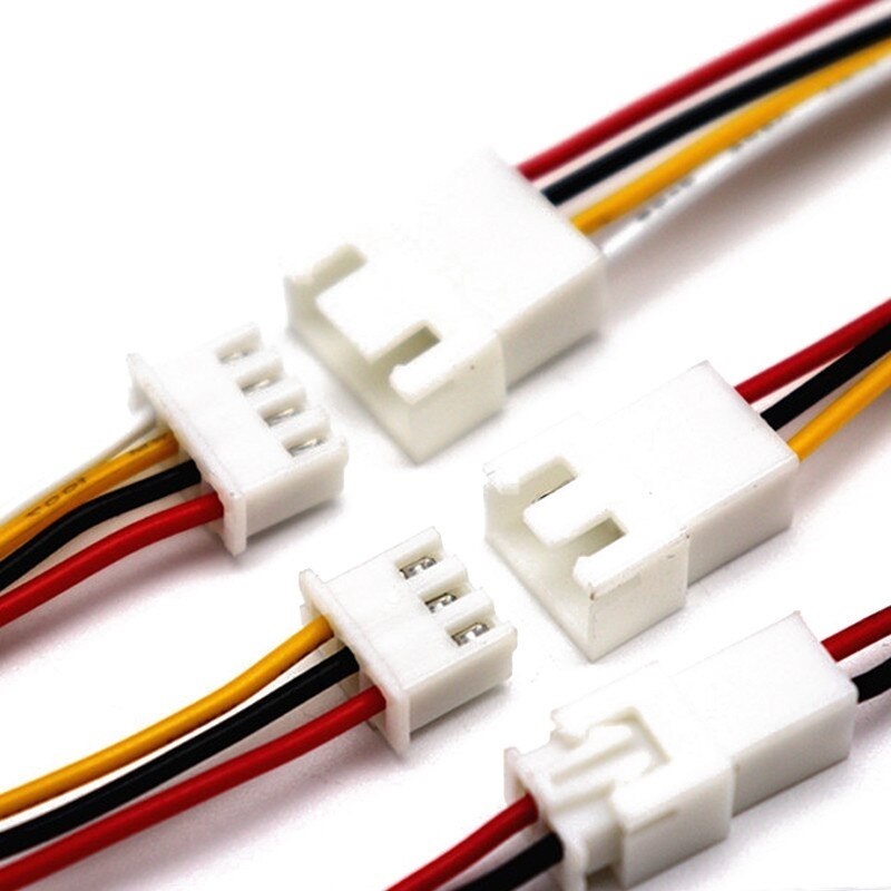 Коннектор 4pin с проводами 200мм (шт+гн) XH2.54 AWG26 4*0,14мм2