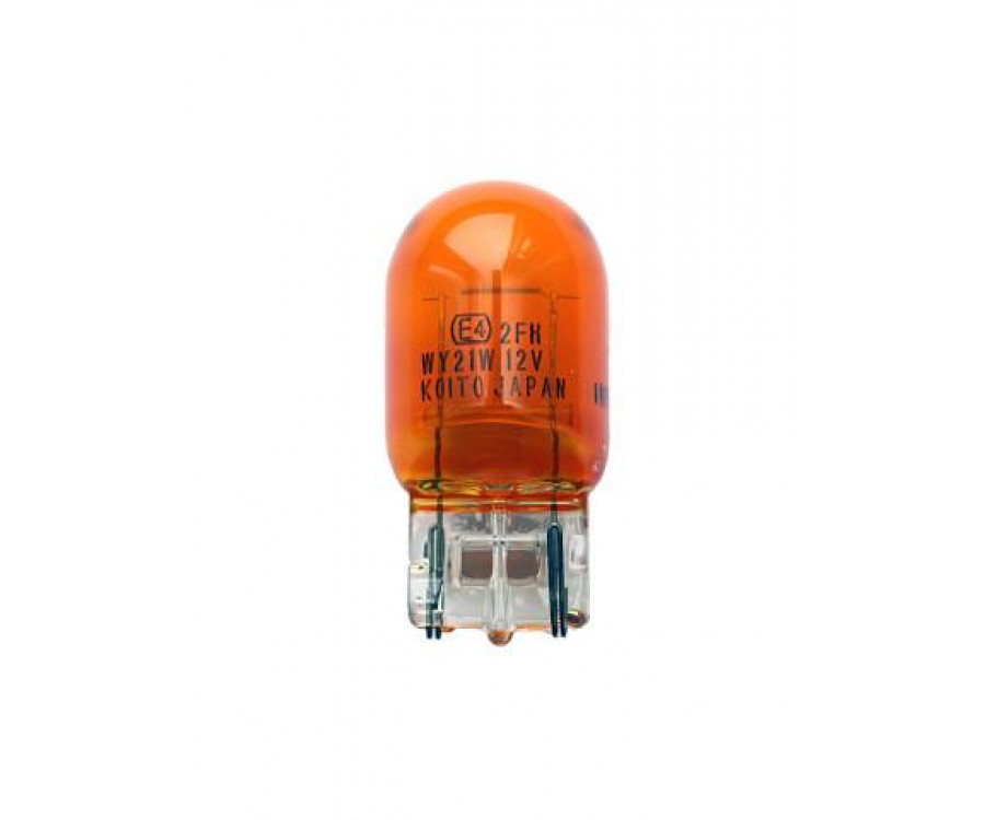 Автолампа галогенная T10 (W2,1-9,5d), 5W, 12V,  оранжевая б/цок, Koito