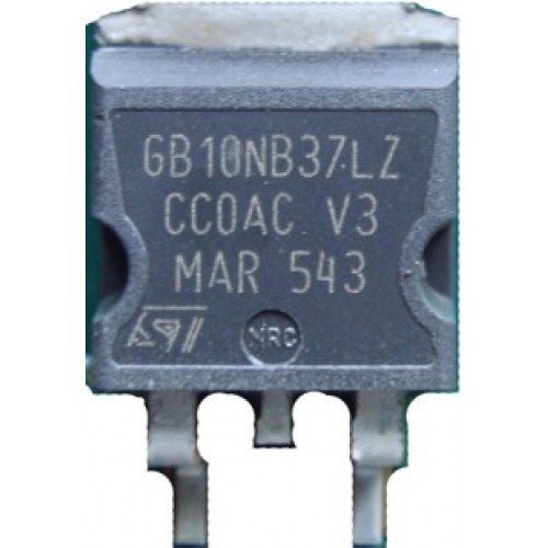Транзистор имп. STGB10NB37LZ D2PAK (N, 400V 20A) IGBT биполярный