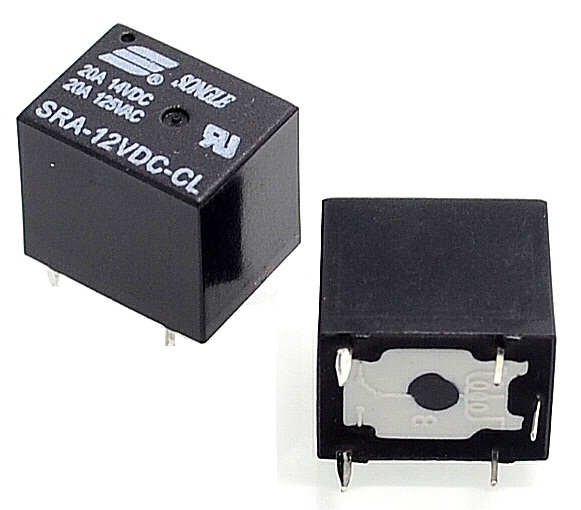 Реле 12V 20A SRA-12VDC-CL (HLS-T78) 15,5*12,3*14мм 5pin