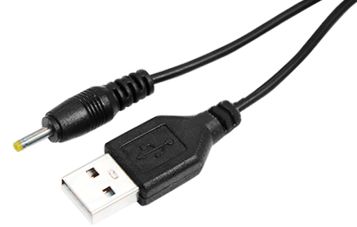 Шнур питания шт.0,7*2,5мм - шт.USB (А) 1м 18-1155