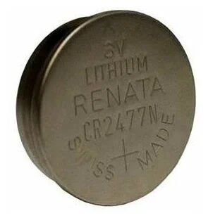 Элемент питания CR2477N Renata BL-1шт для брелоков, сигнализации, часов, фитнес-трекеров, смарт-браслетов, весов, мед.устр.