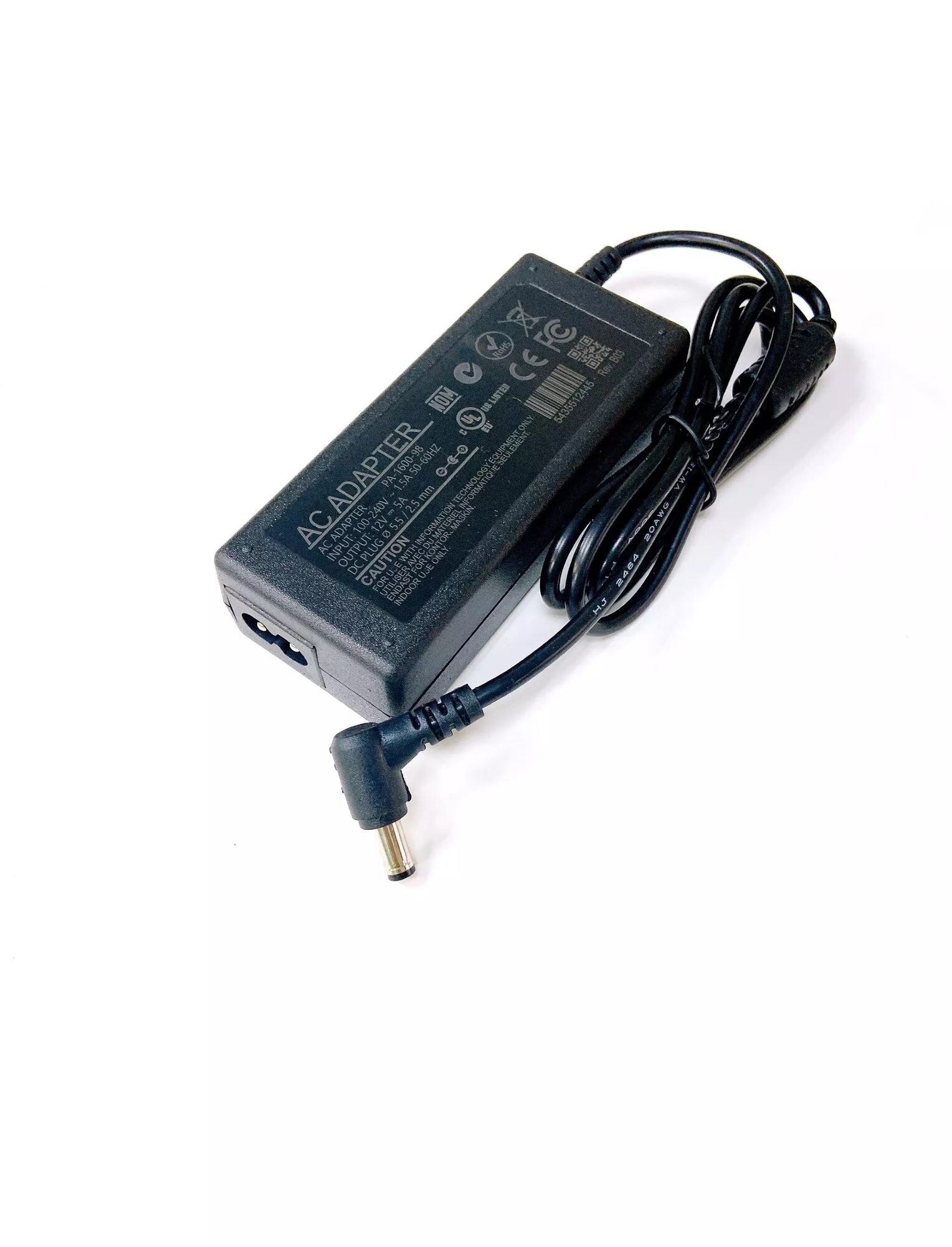Блок питания импульсный 12V, 4,0А, 48Вт (шт.2,5х5,5мм.,гн.C7, 2pin, без сет. шнура) AC-N313-A