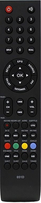Пульт SHIVAKI 051D (STV - 24LEDG7), чёрный LCD TV, STV - 24LEDG9