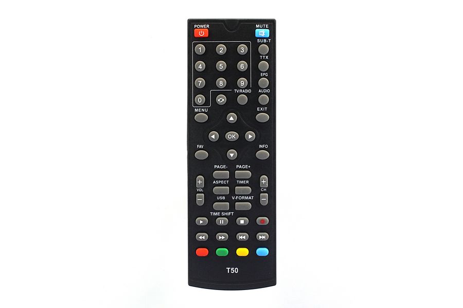 Пульт для ресивера World Vision T56, T36, TESLER DSR-590I T59/ T59D/ T126/ SELENGA T50 ic DVB-T2