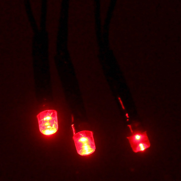 Гирлянда УЛИЧНАЯ 'Метражная' 15м нить темная, LED-180-220V, контр. 8 р. КРАСНЫЙ