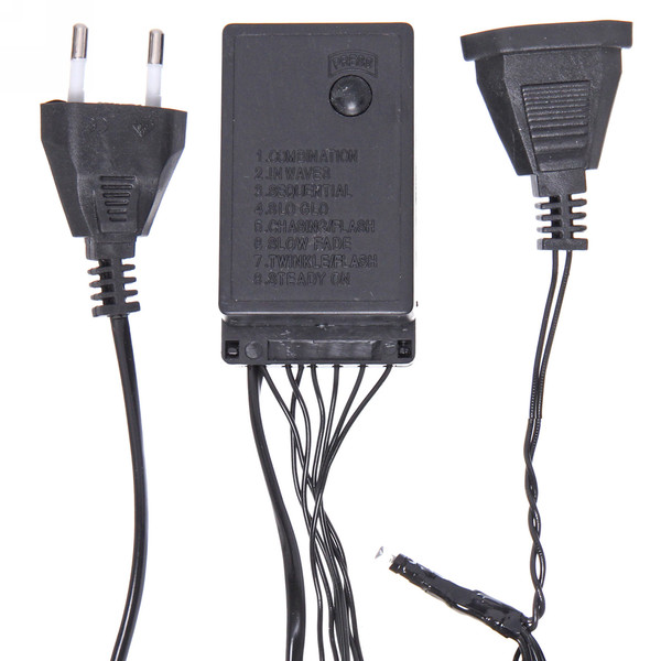 Гирлянда УЛИЧНАЯ 'Метражная' 15м нить темная, LED-180-220V, контр. 8 р. КРАСНЫЙ