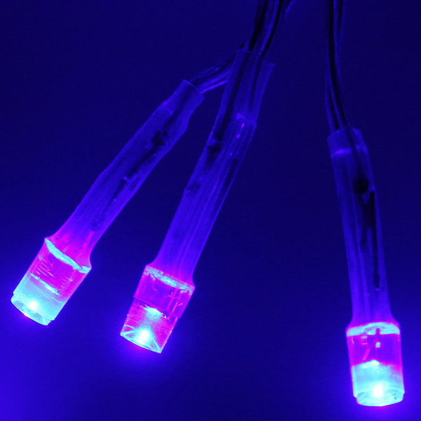 Гирлянда-сетка 1,5*1,5м нить силикон, LED-120-220V, контр. 8р. СИНИЙ