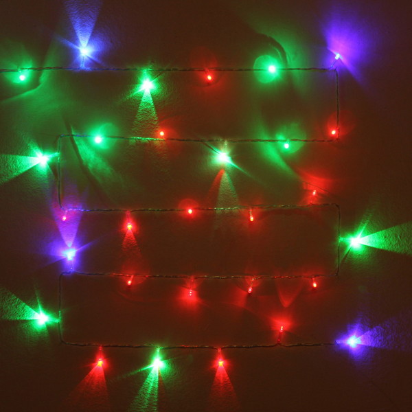 Гирлянда 'Метражная' 3м,  USB, нить силикон, LED-30-5V, 1 режим, мигающий, МУЛЬТИ