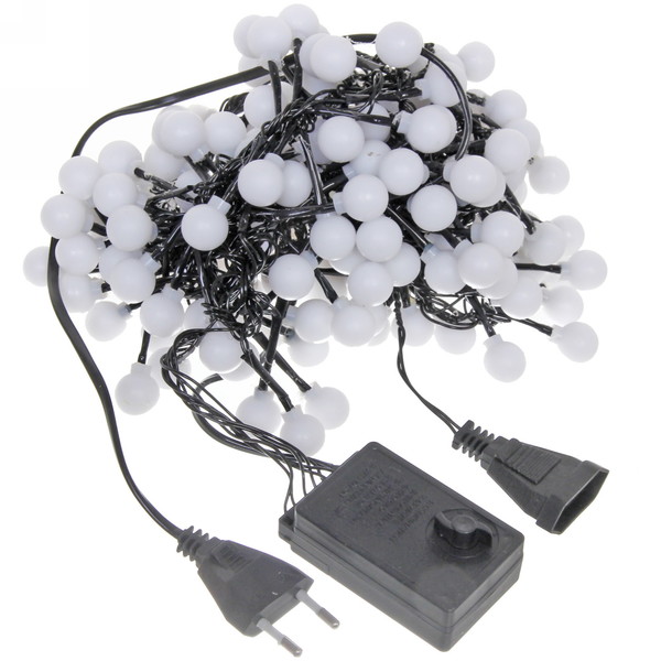Гирлянда 'Мишура' 4м нить темная, LED-200-220V, контр. 8 р. МУЛЬТИ