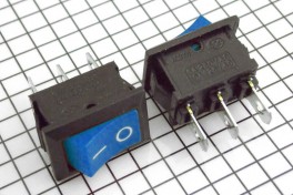 Переключатель без подсветки MRS-102A (KCD1-102) 3А 250В on-on 3pin 20*13мм прямоуг