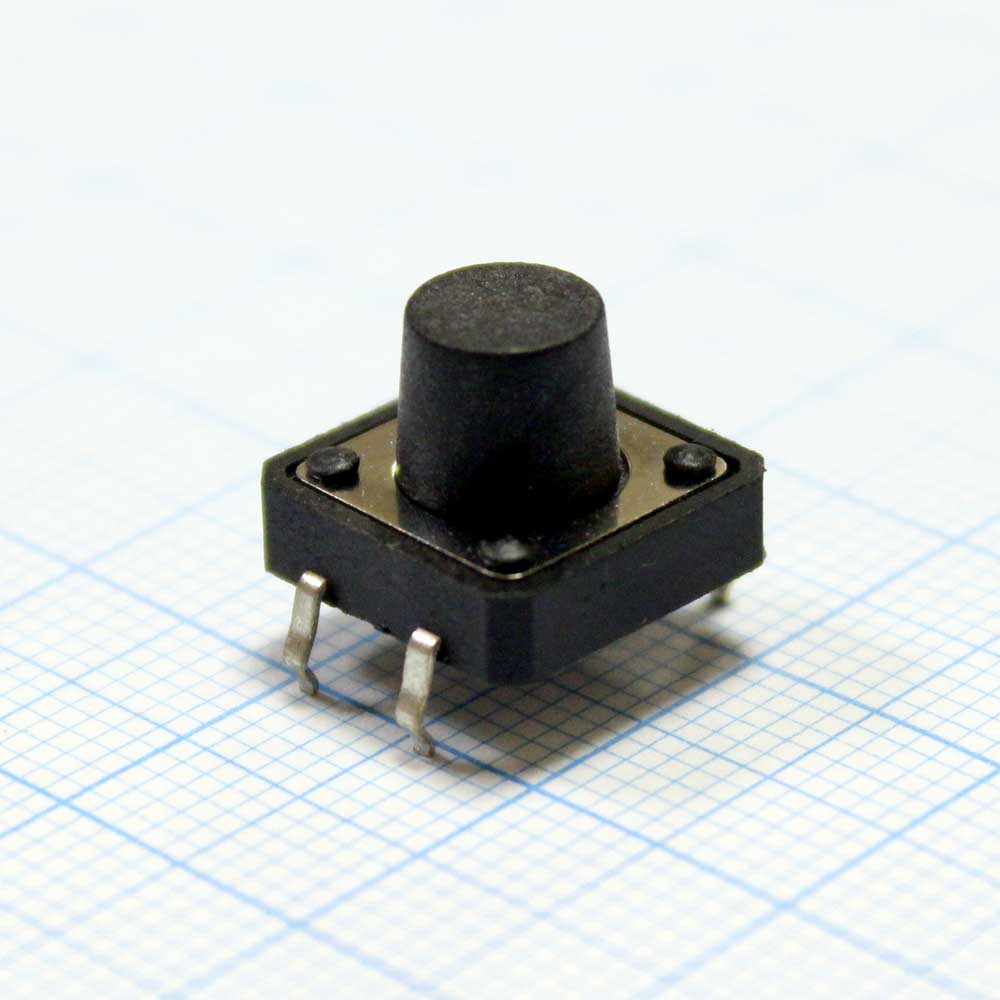 Микрокнопка 4pin 12*12*3,5мм h толк5мм гориз без фиксац. KAN1211/KFC-012