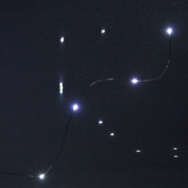 Гирлянда 'Метражная' 1,5м, на батарейках, нить силикон, LED-15, 1 реж, БЕЛЫЙ