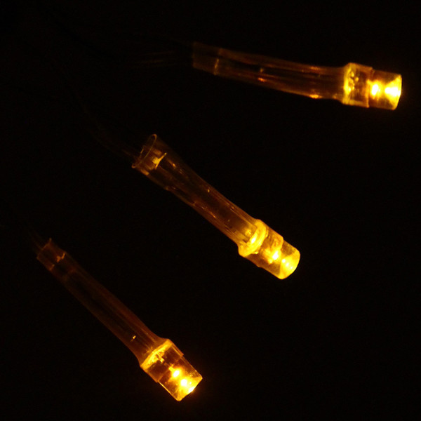 Гирлянда УЛИЧНАЯ 'Бахрома' Ш:3м В:0,6/0,4м нить силикон, LED-100-220V, контр. 8 р. ЖЕЛТЫЙ