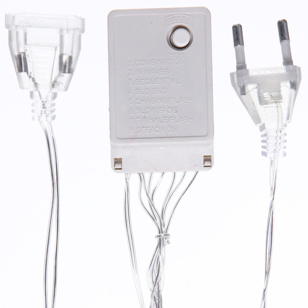 Гирлянда УЛИЧНАЯ 'Бахрома' Ш:3м В:0,6/0,4м нить силикон, LED-100-220V, контр. 8 р. ЖЕЛТЫЙ