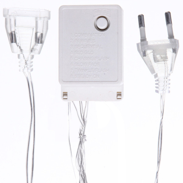 Гирлянда УЛИЧНАЯ 'Бахрома' Ш:5м В:0,6/0,4м нить силикон, LED-180-220V, контр. 8 р. СИНИЙ