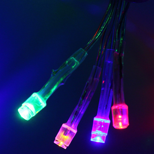 Гирлянда-сетка 1,5*1,5м нить силикон, LED-120-220V, контр. 4р. МУЛЬТИ