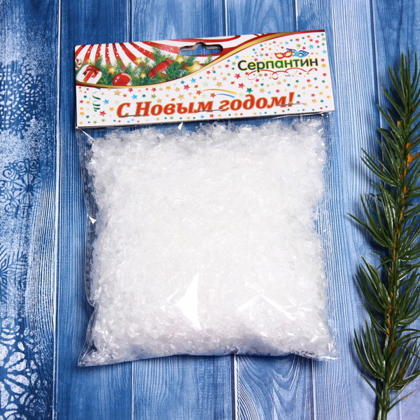 Искусственный снег 12*13см 50г