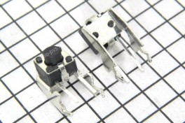 Микрокнопка 2pin 6*6мм h5мм, угл., ручка-2мм вертик.