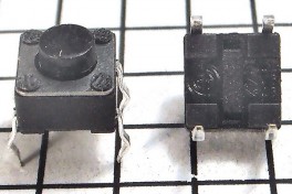 Микрокнопка 4pin 6*6-3мм ручка-2,5мм, гориз.