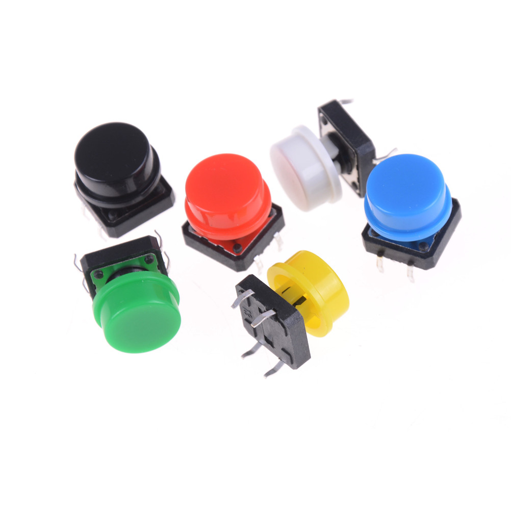 Микрокнопка 4pin 12*12*7,3мм с колпачком TS-1112F без фиксац на замык