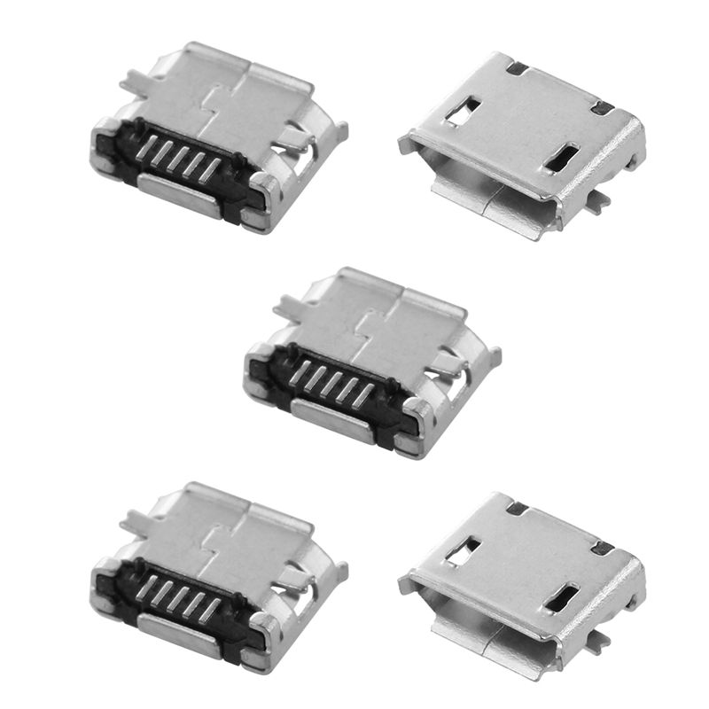 Гнездо micro USB B 5pin на плату 2 ноги в плату )( тип 1