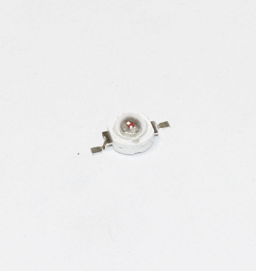 Светодиод 3W КРАСНЫЙ, Emitter (Uпит=2.2-2.4V, IF=0.7A, 100Lm, <120°>), D-8мм, H-5.5мм