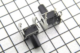 Микрокнопка 2pin 6*6мм h9мм, угл., ручка-7мм вертик.